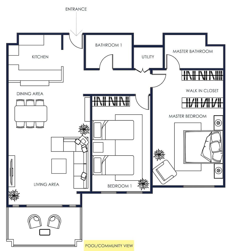 2B-Lamtara 1-607 by bnbme homes - Floor plan
